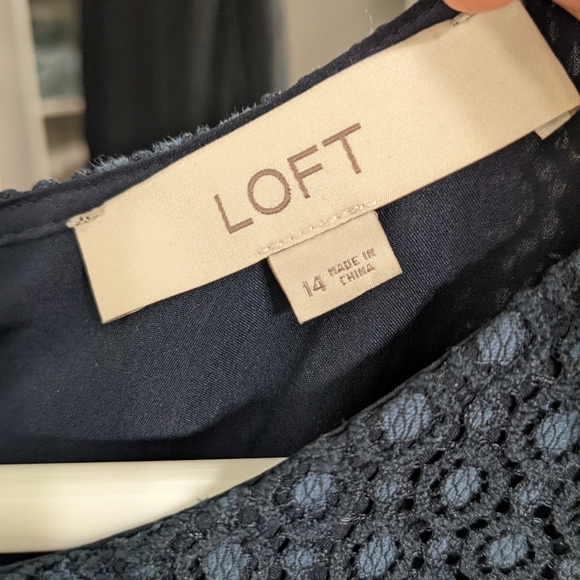 Navy Blue Lace Dress - Picture 5 of 5